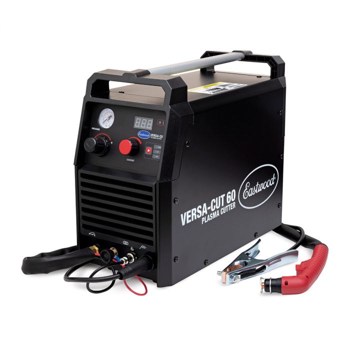 Eastwood Versa Cut 60 Plasma Cutter Front and side view with attachments