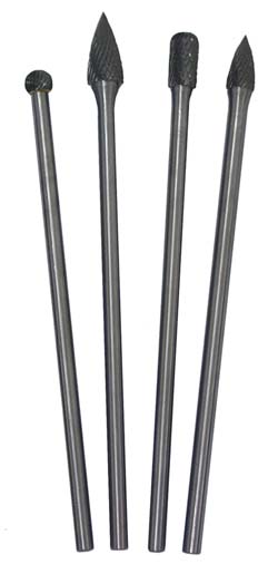Eastwood Long Reach Carbide Burr Set - 4pc