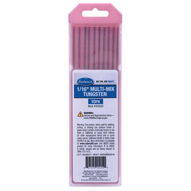 Pink and Clear Plastic Case Eastwood 1/16 Inch Multi-Mix Tungsten 10 Pack - TEMM-116-10T