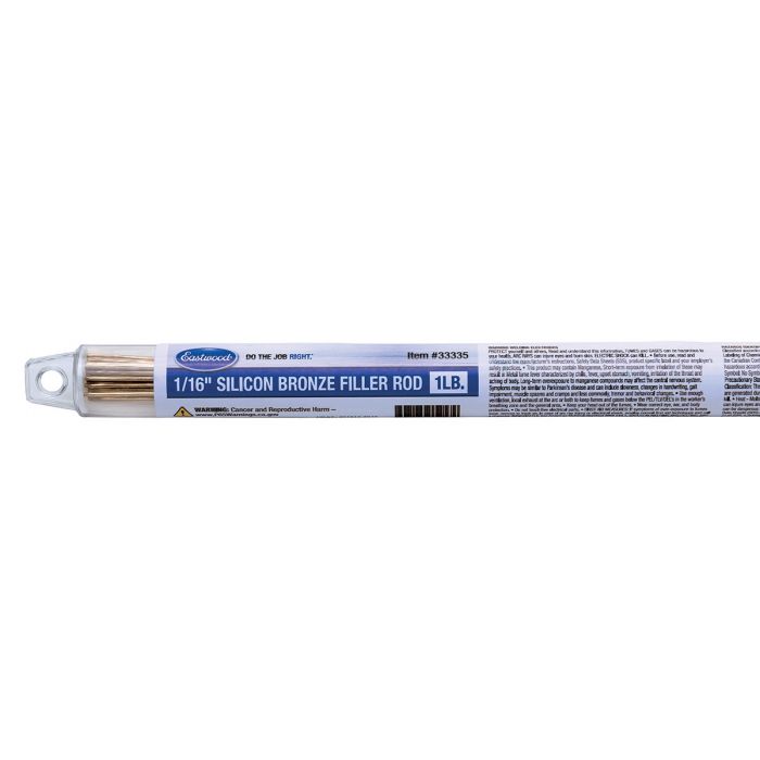 Blue and Clear Plastic Tube Eastwood 1/16 Inch Silicon Bronze Filler Rod