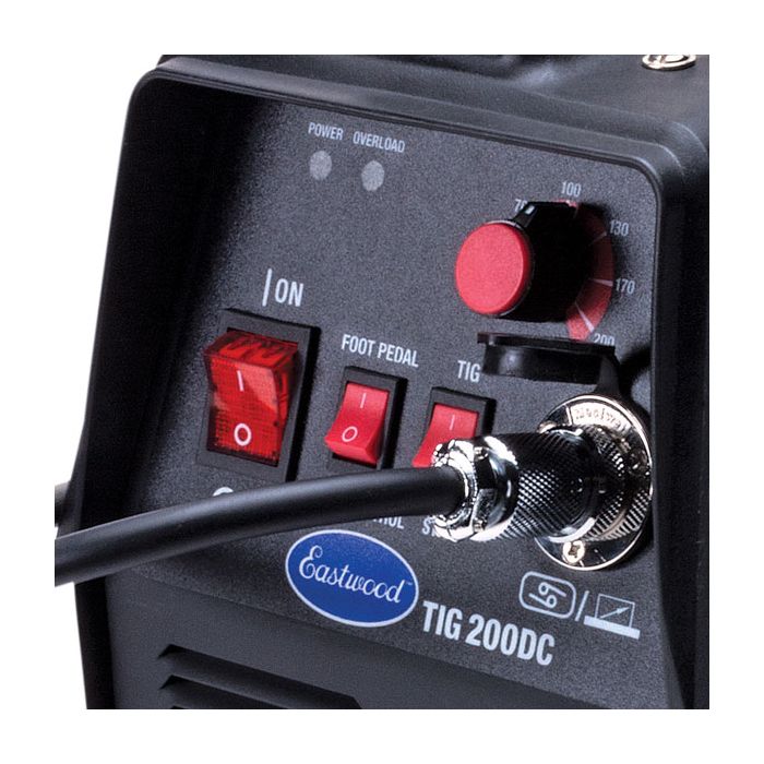 Eastwood 200AMP DC TIG Welder Close Up Controls