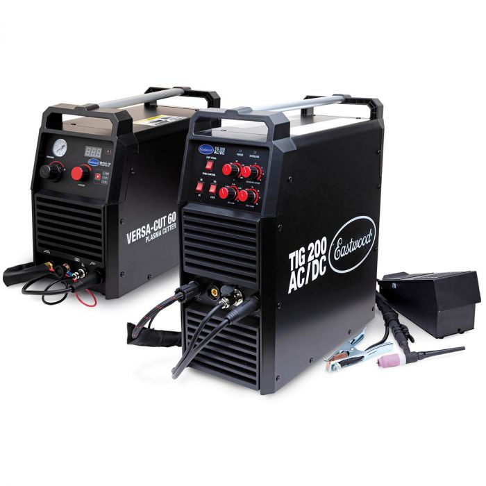Eastwood TIG 200amp and Versa Cut Front and Side View