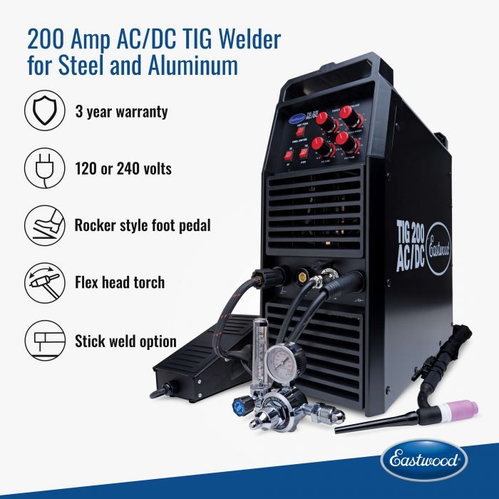 Eastwood 200 amp TIG Features Page