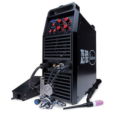 Eastwood 200 amp TIG Front, Side and attachments
