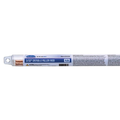 Blue and Clear Plastic Tube Eastwood 3/32 Inch ER70S-2 Filler Rod 1 LB - ER70S2-094-01T
