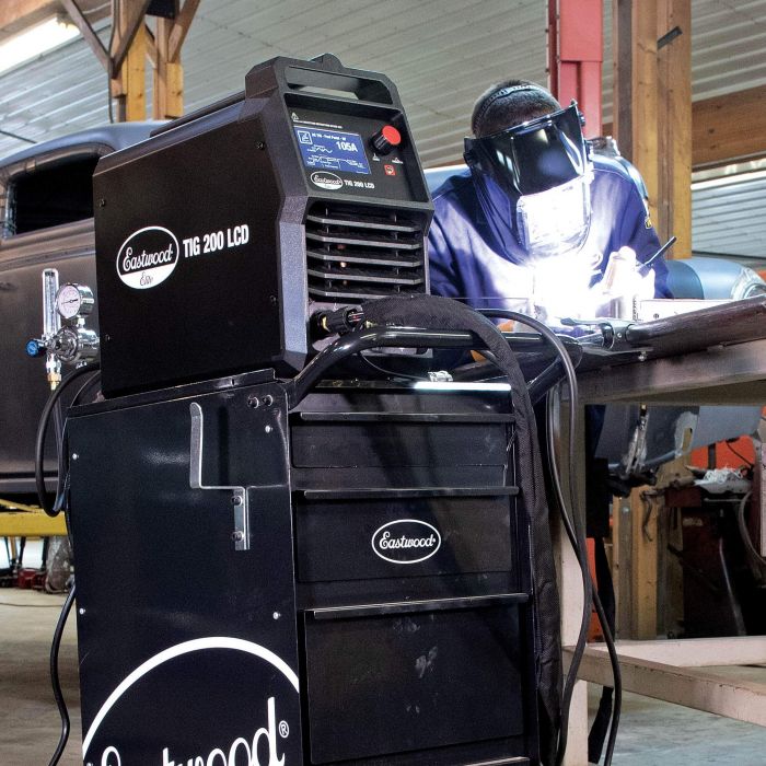 Eastwood Elite 200AMP LCD Digital TIG Welding in Shop
