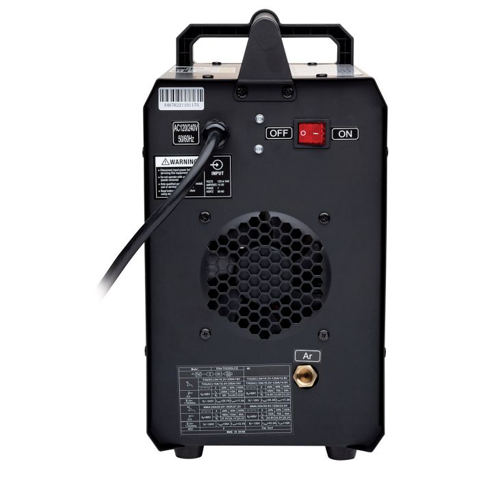 Eastwood Elite 200AMP LCD Digital TIG Back View