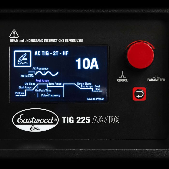 Eastwood Elite TIG-225 AC/DC Digital Tig Welder