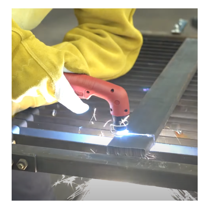 Eastwood Versa Cut Cutting in Shop on Steel