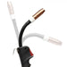 Flexible Welding gun with cable on a white background Eastwood Flex Head Mig Welding Torch
