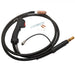 Welding gun with cable and accessories on a white background Eastwood Flex Head Mig Welding Torch