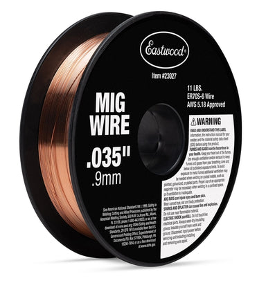 Black and Bronze Eastwood Solid MIG Welding Wire 0.035 11lb Spool