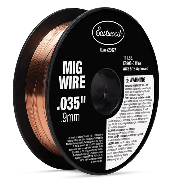 Black and Bronze Eastwood Solid MIG Welding Wire 0.035 11lb Spool