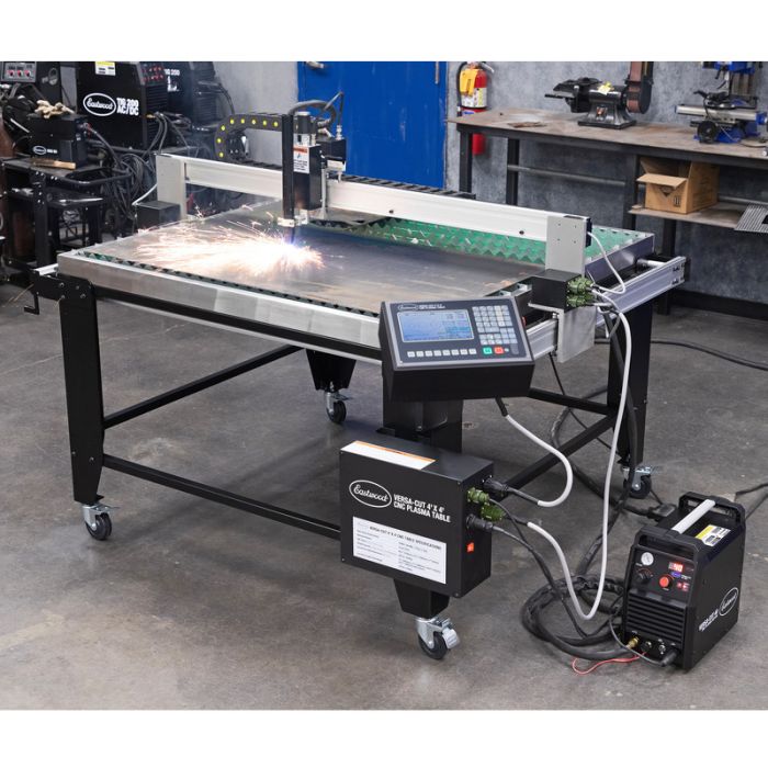 Eastwood Versa-Cut 40 CNC Plasma Table Full Setup Operating and Cutting Plate