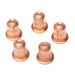 Five copper welding nozzles Eastwood Versa-Cut 60 CNC Hand Torch Nozzles 5 Pack