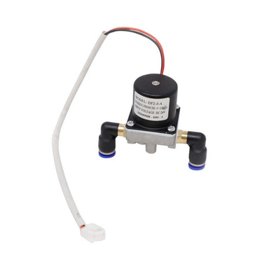 Small Air Solenoid  device with wiring on a white background