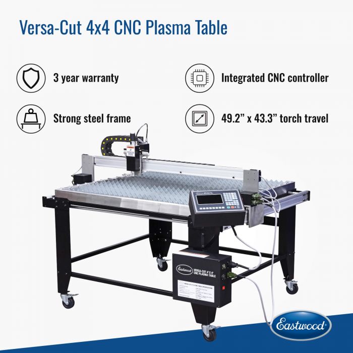 Eastwood Versa-Cut 4x4 CNC Plasma Table Features