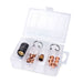 Clear Plastic Container with Eastwood Versa Cut 60 Plasma Cutter Consumables Kit