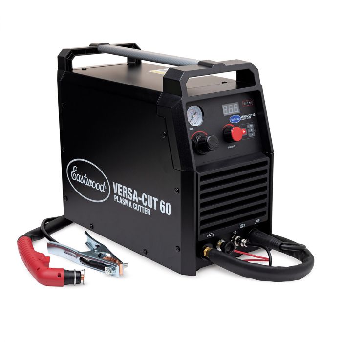 Eastwood Versa Cut 60 Plasma Cutter Front and side view with attachments