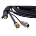 Black braided hose with brass and metal connectors Eastwood Water Cooled WP18F TIG Welder Torch