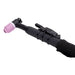 Black TIG torch with pink nozzle on a Eastwood Water Cooled WP20F TIG Torch
