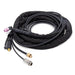 Coiled black cable with various connectors on a white background Eastwood Water Cooled WP20F TIG Torch