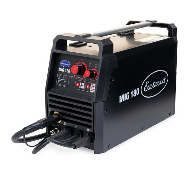 Eastwood MIG 180 Welder front and side view