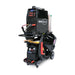 Eastwood MIG TIG plasma welding cart fully equipped with welder, plasma cutter, gas cylinder, and welding helmet.