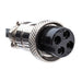 Metal connector with black and silver design on a white background Eastwood MIG Welder Spool Gun with Metal Connector