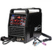 Eastwood TIG 220 AC/DC welder with TIG torch, foot pedal, and welding accessories
