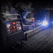 Close-up of the Eastwood TIG 220 AC/DC welder digital control panel during welding
