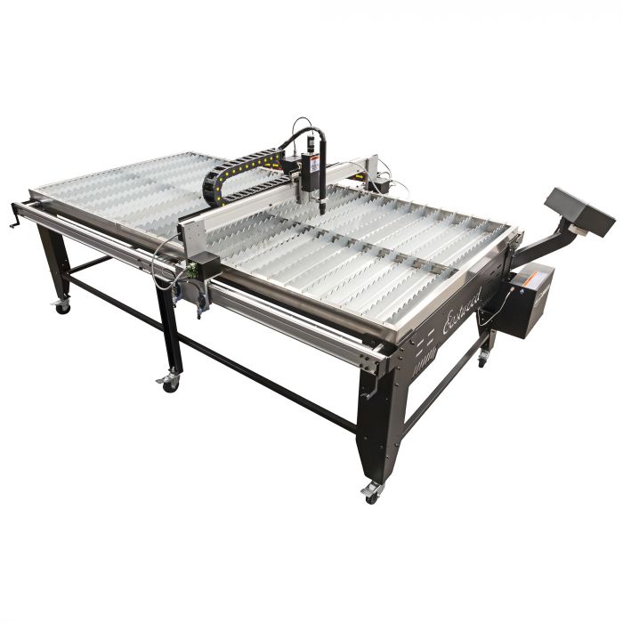 Side view of the Eastwood Versa-Cut 4x8 CNC plasma cutting table

