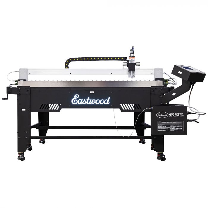 Side view of the Eastwood Versa-Cut 5x5 CNC plasma cutting table
