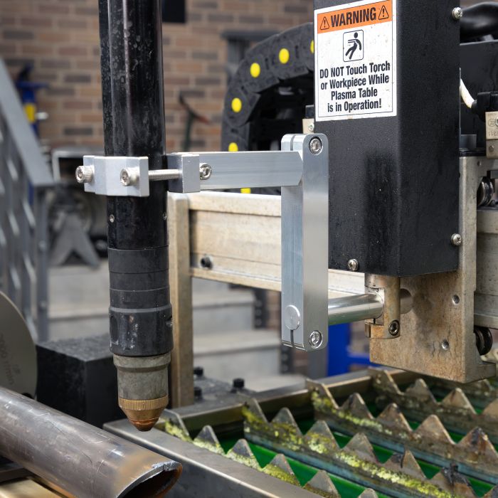 Fabrication shop using the Eastwood Versa-Cut CNC tubing notcher attachment