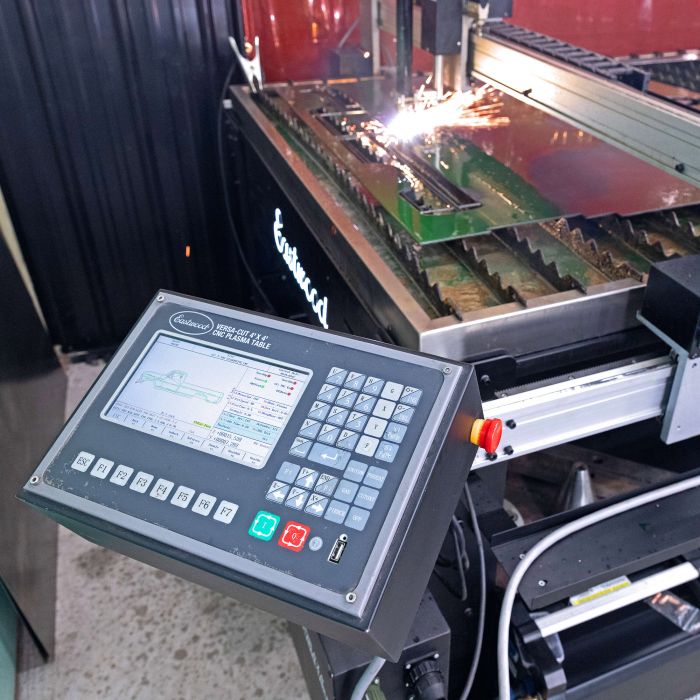 Touchscreen CNC controller for the Eastwood Versa-Cut 4x8 plasma cutting table
