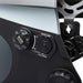 Close-up of the digital controls and quick save function on the Eastwood W9400 welding helmet.