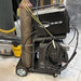 Eastwood welding cart in a fabrication workshop holding welding equipment and accessories.