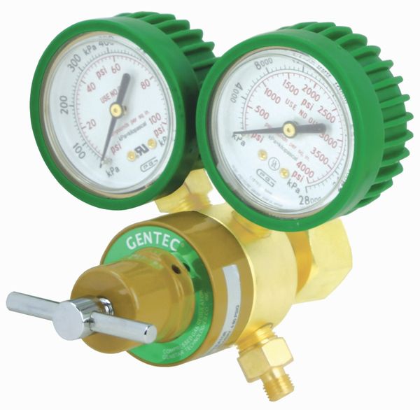 Gentec Light Duty Oxygen Regulator Full View