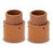 Two brown cylindrical Eastwood  Plasma Air Diffuser CB50-70