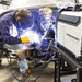 Rockwood 180 AC/DC TIG welder being used for TIG welding during a metal fabrication project
