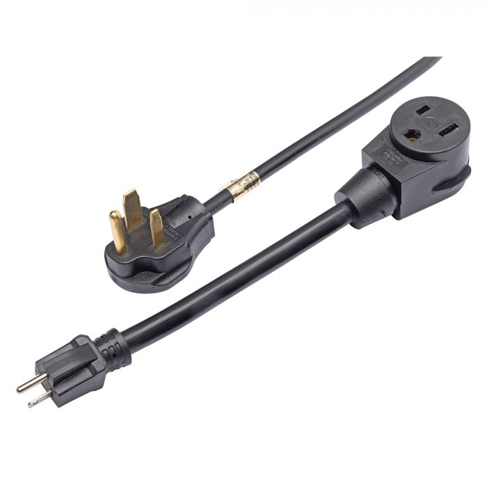 Dual-voltage power adapter cord included with the Rockwood Plasma-Cut 40 plasma cutter