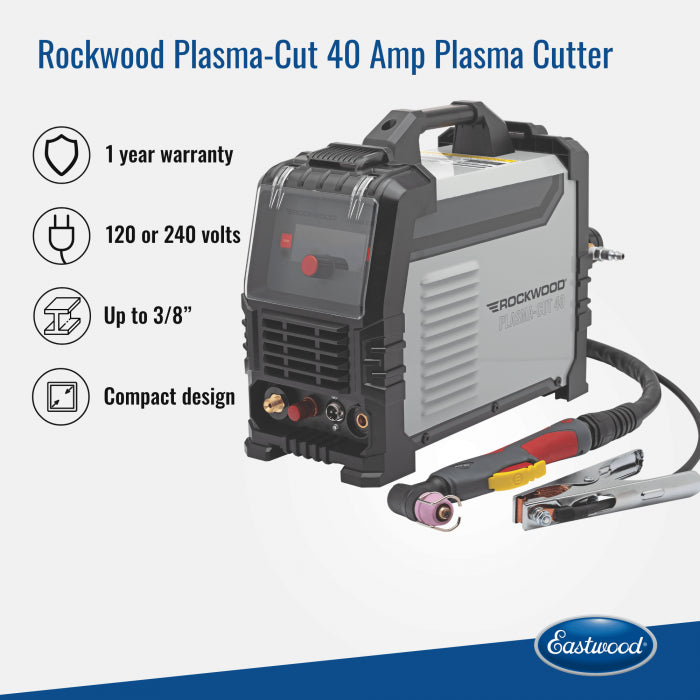 Rockwood Plasma-Cut 40 plasma cutter specifications and key features
