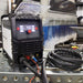 Rockwood Plasma-Cut 40 plasma cutter cutting metal during a fabrication project
