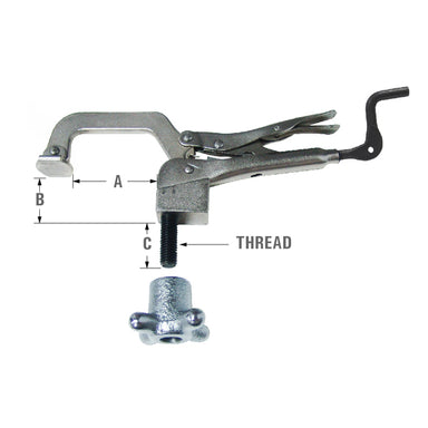 Strong Hand Tools Drill Press Clamp PTTD634 - quick lock and release clamp