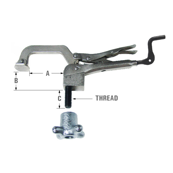 Strong Hand Tools Drill Press Clamp PTTD634 - quick lock and release clamp