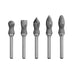 Eastwood Curved Body Carbide Burr Set - 5pc