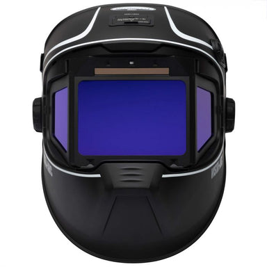 Front view of the Eastwood Elite Vista-Arc panoramic welding helmet showing the panoramic viewing area.